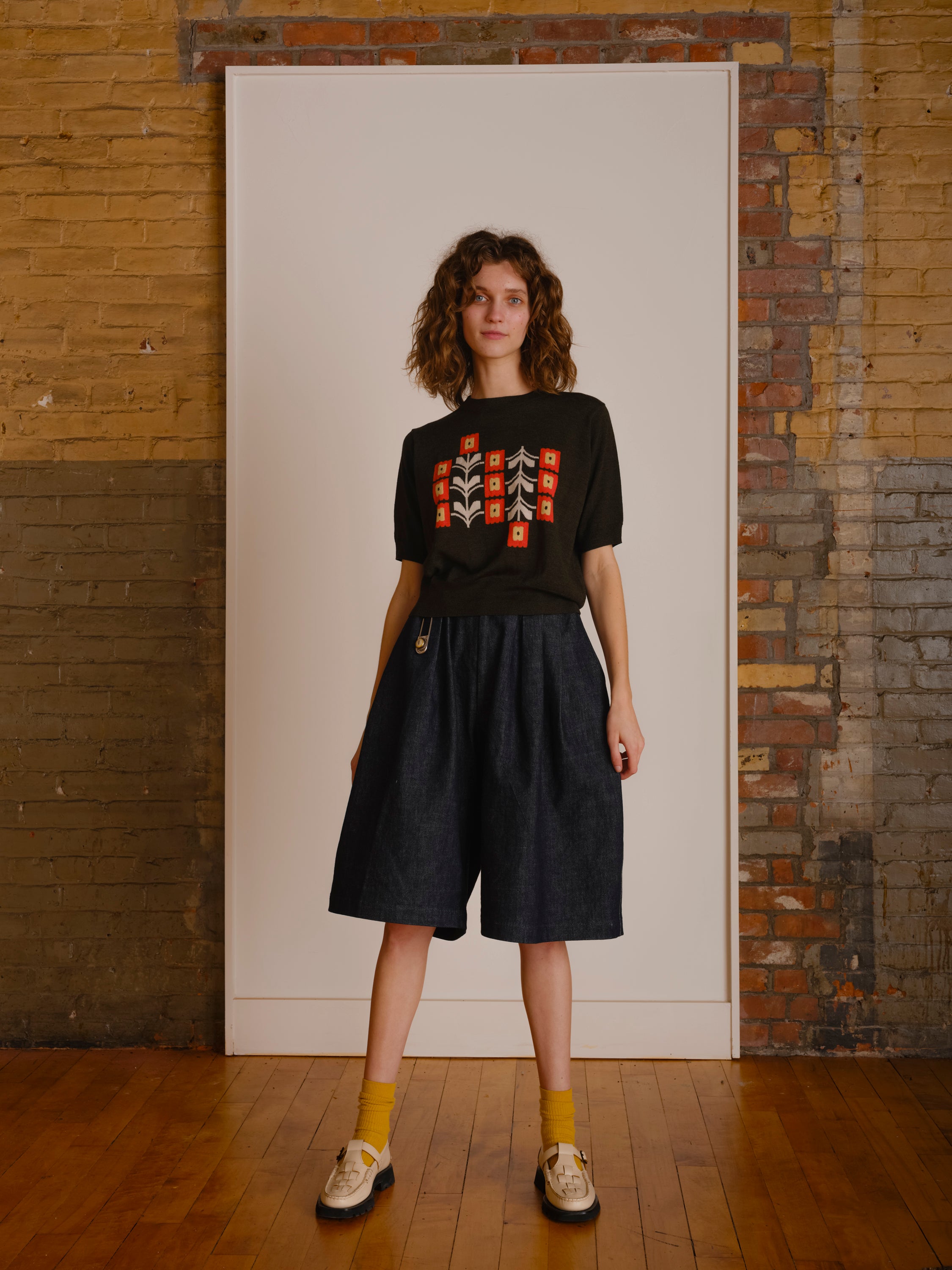 Poppy Flower Sweater Tee