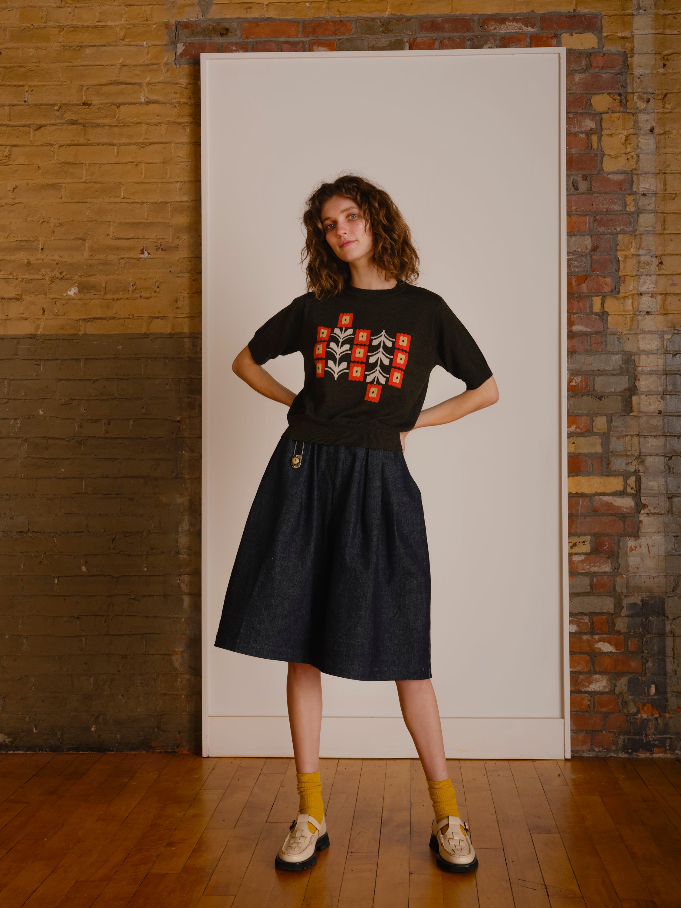 Poppy Flower Sweater Tee