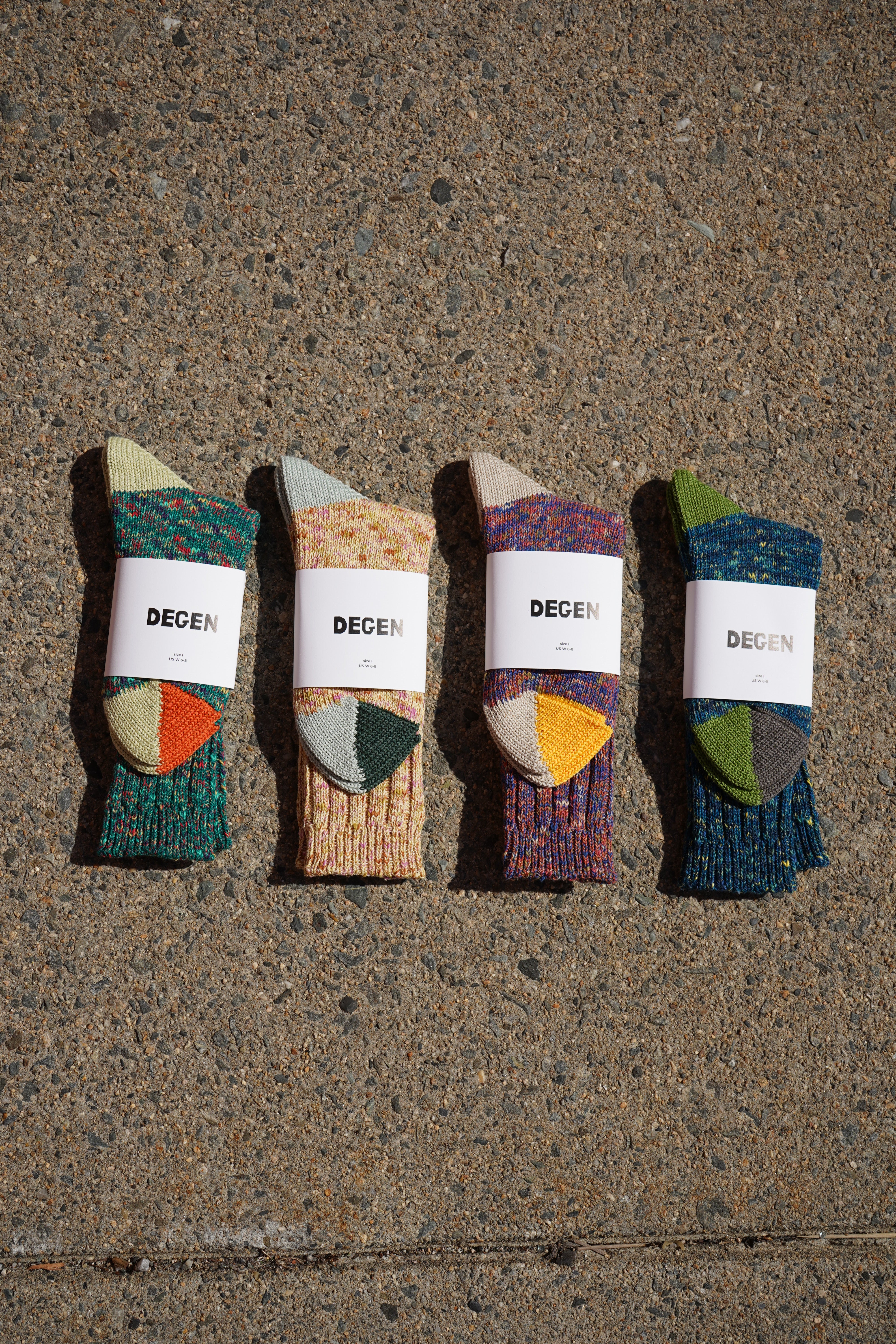 Cotton Split Toe Crew Socks