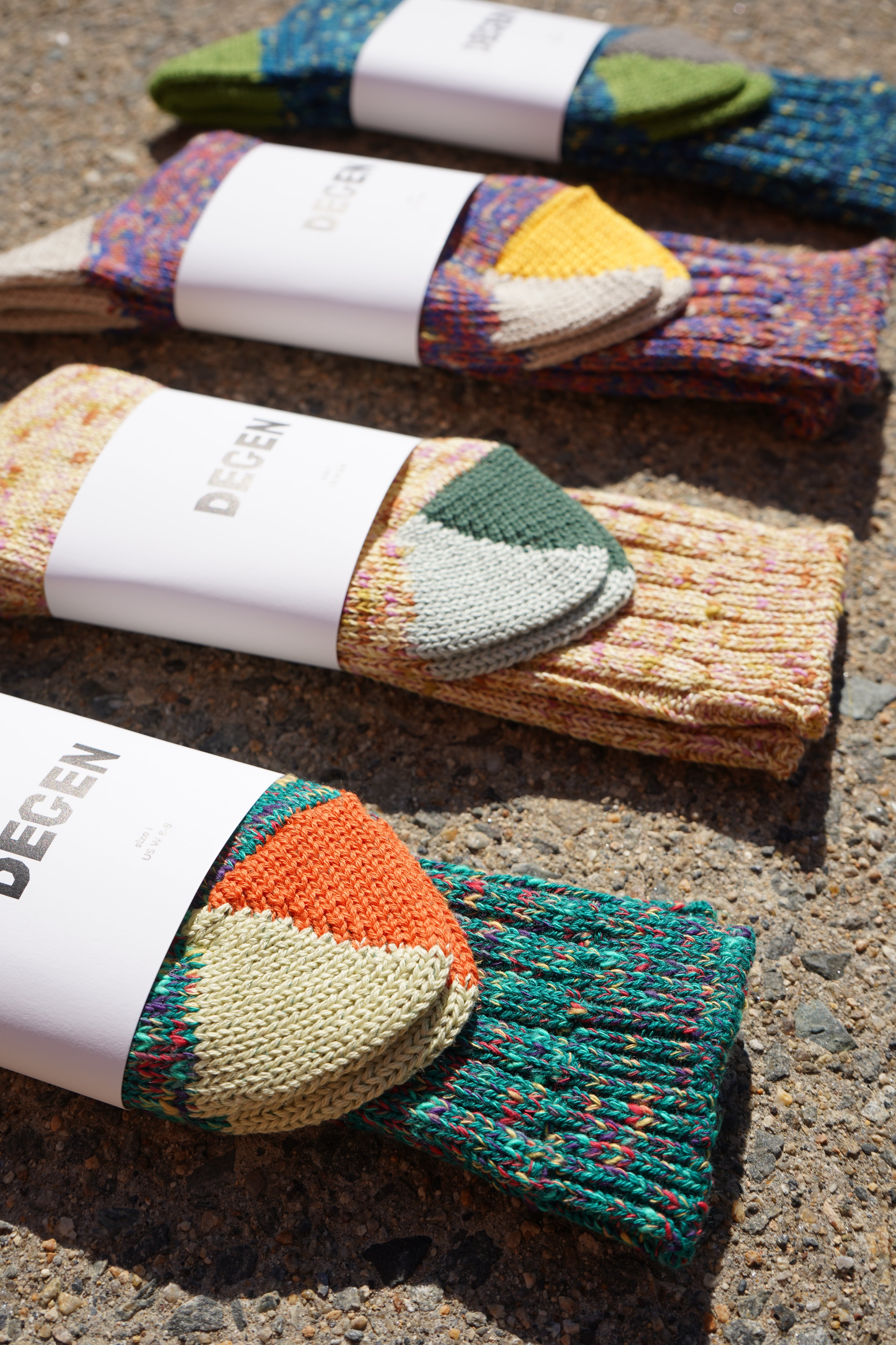 Cotton Split Toe Crew Socks