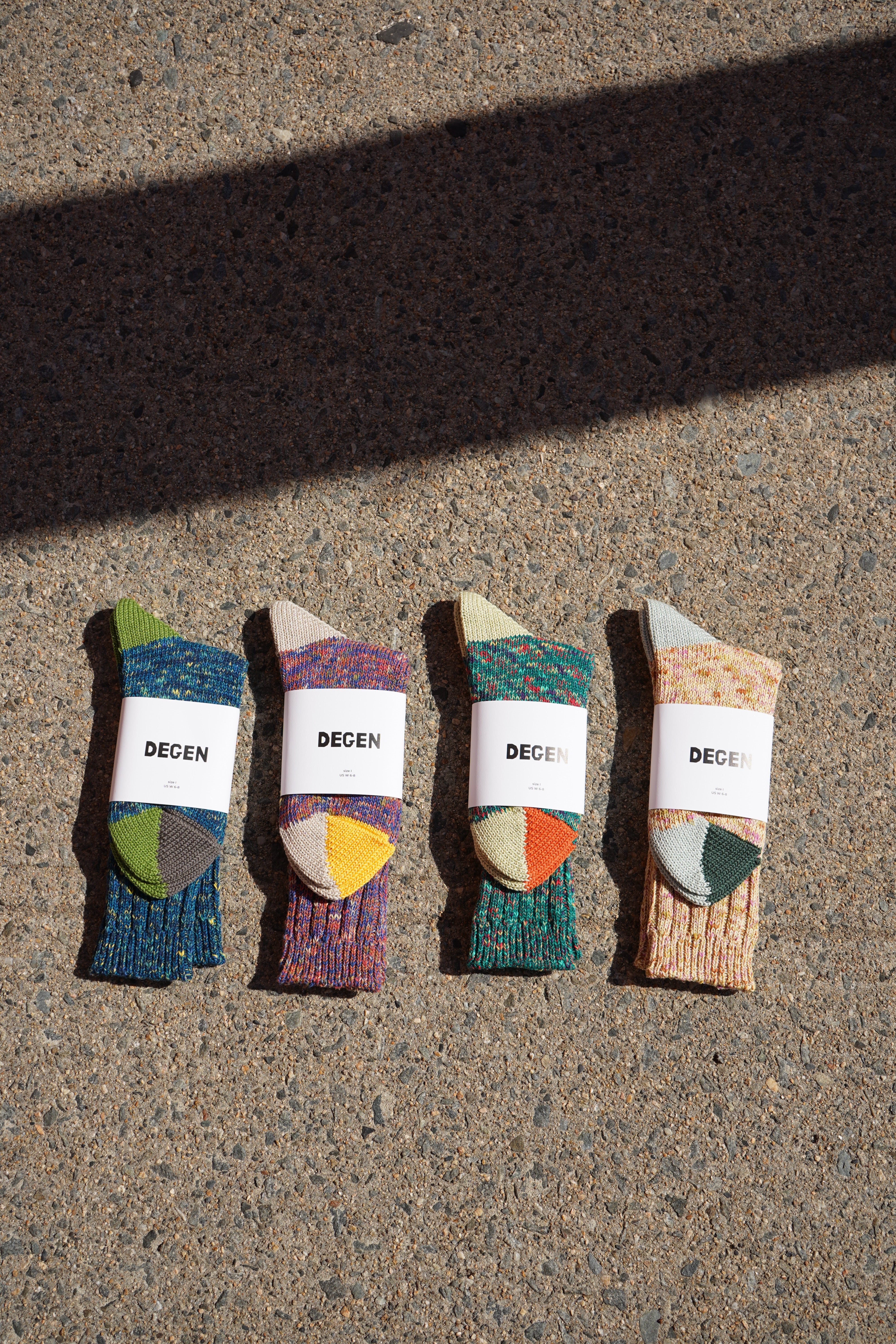 Cotton Split Toe Crew Socks