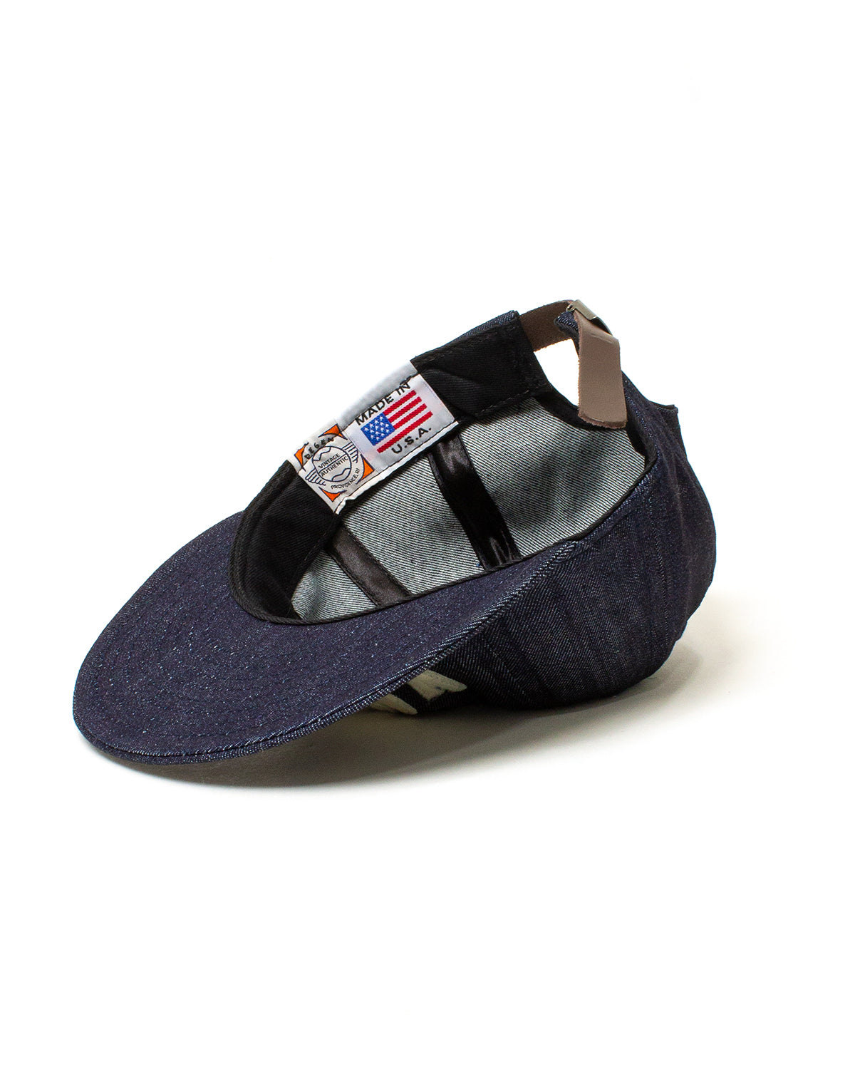 KNIT Denim and Cream Cap