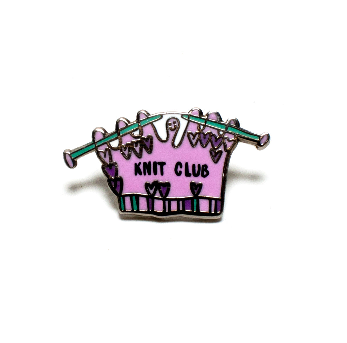 Knit Club Happy Dropped Stitch Pin