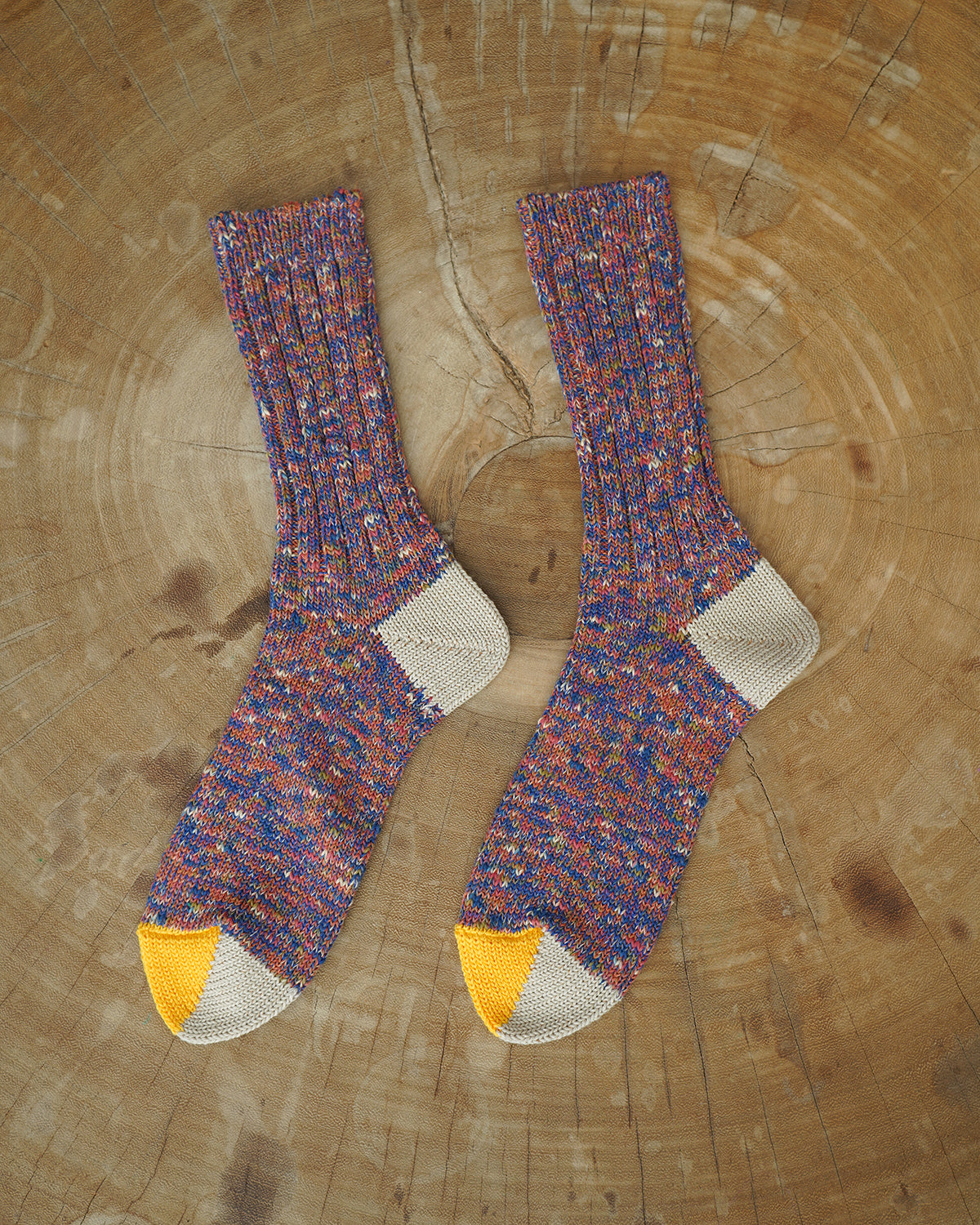 Cotton Split Toe Crew Socks