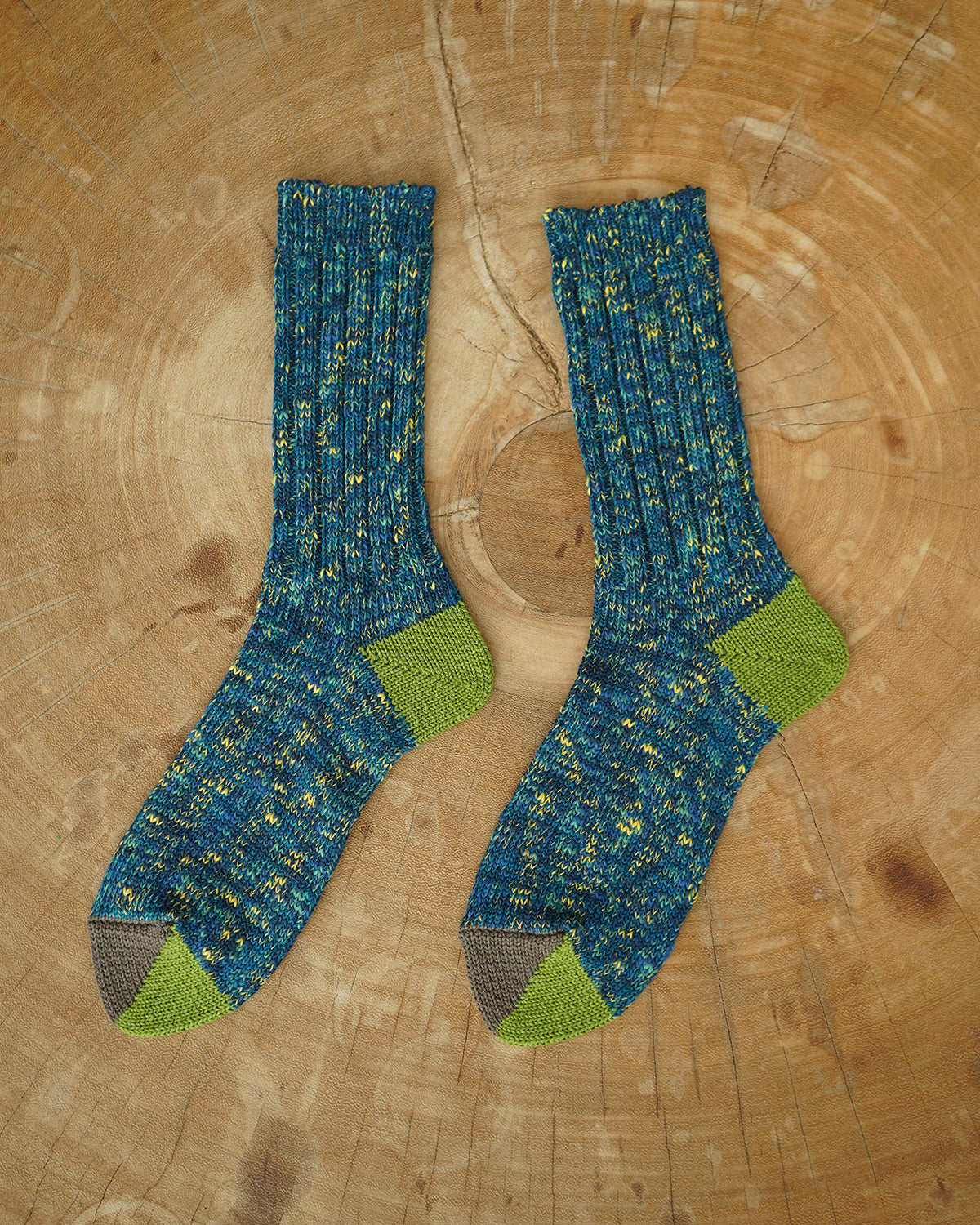 Cotton Split Toe Crew Socks