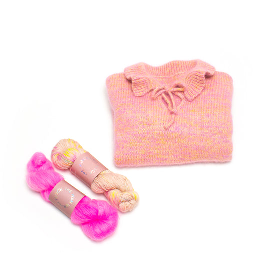 Geraldine Sweater Kit - Pink