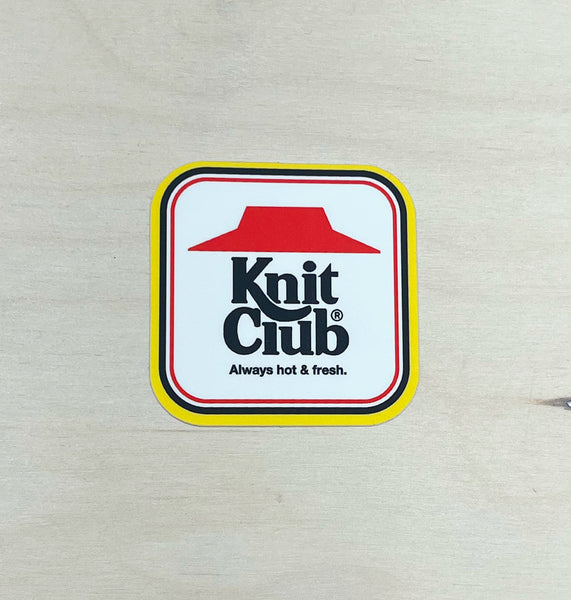Knit Hut Sticker