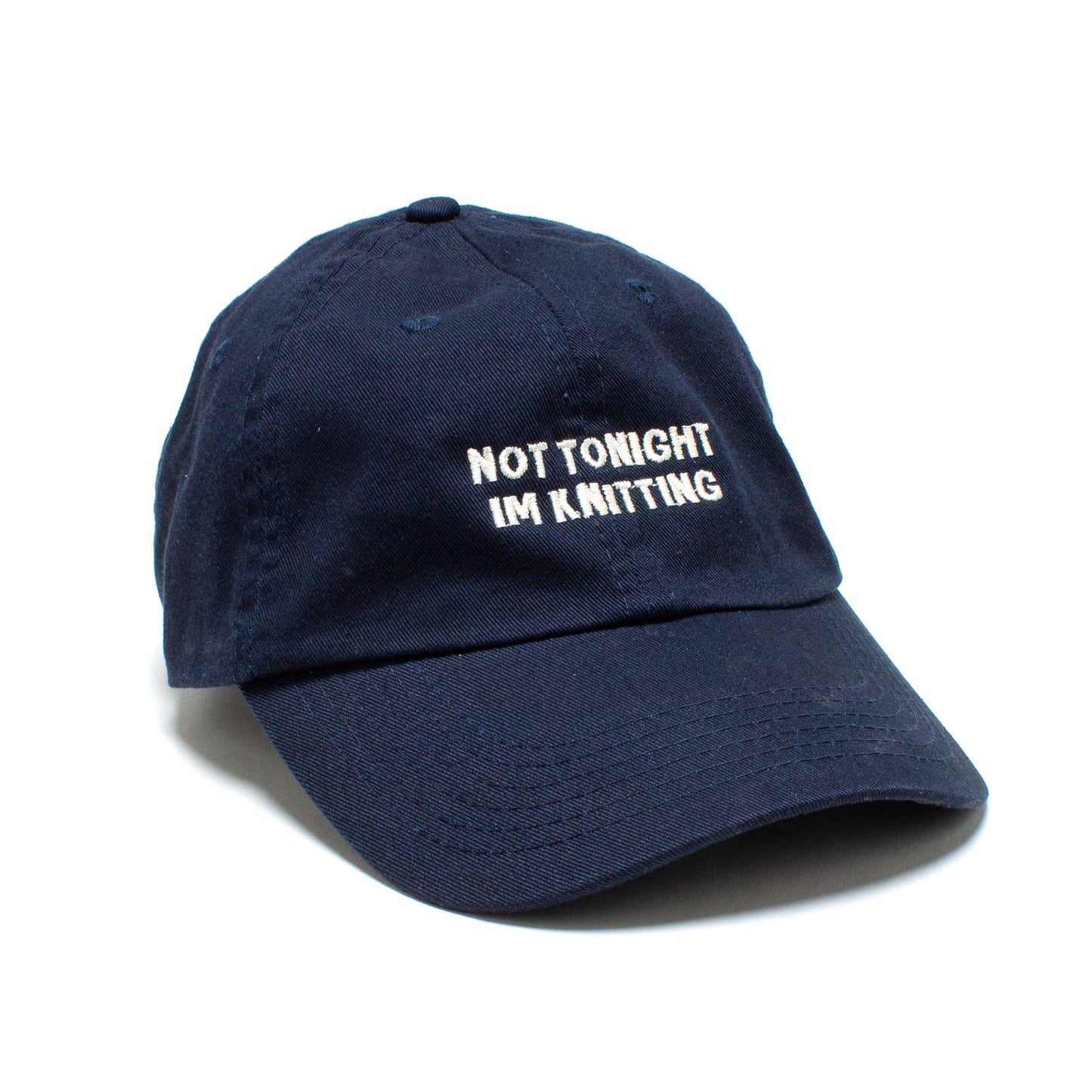 Not Tonight, I'm Knitting Dad Cap- Navy