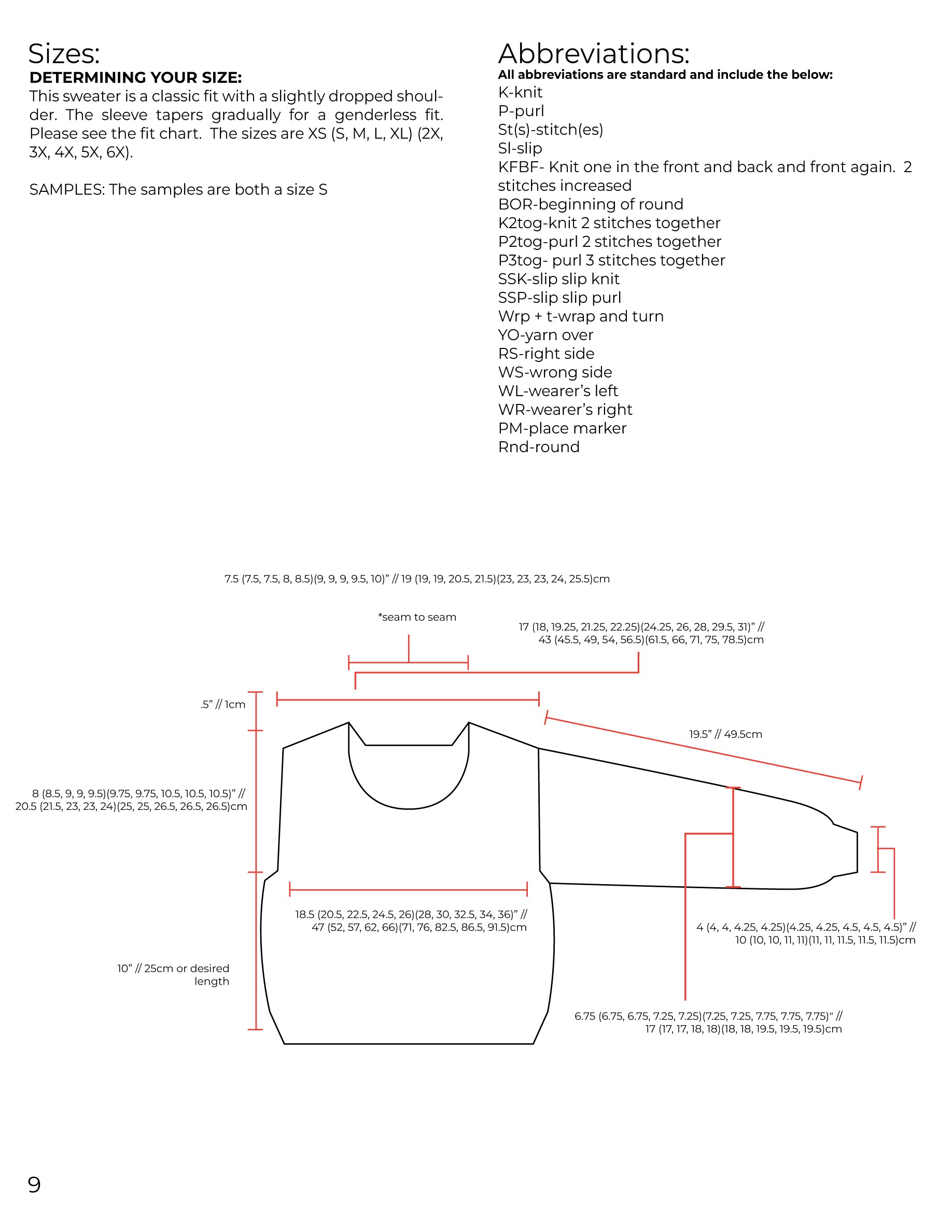Diamonds and Dots Sweater Pattern