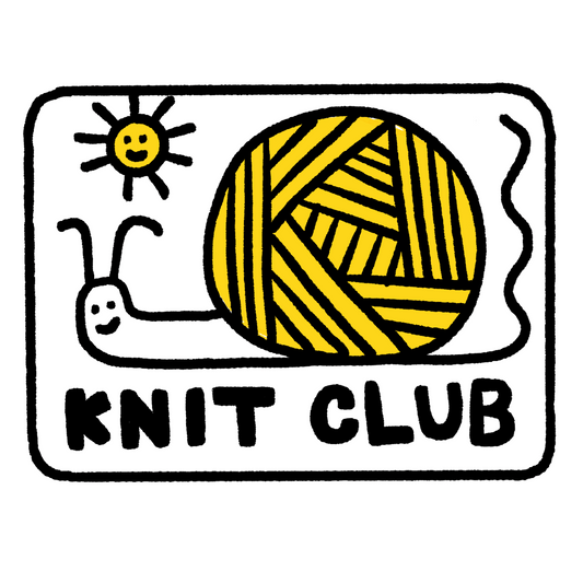 Support KNIT CLUB HQ with a Sticker!