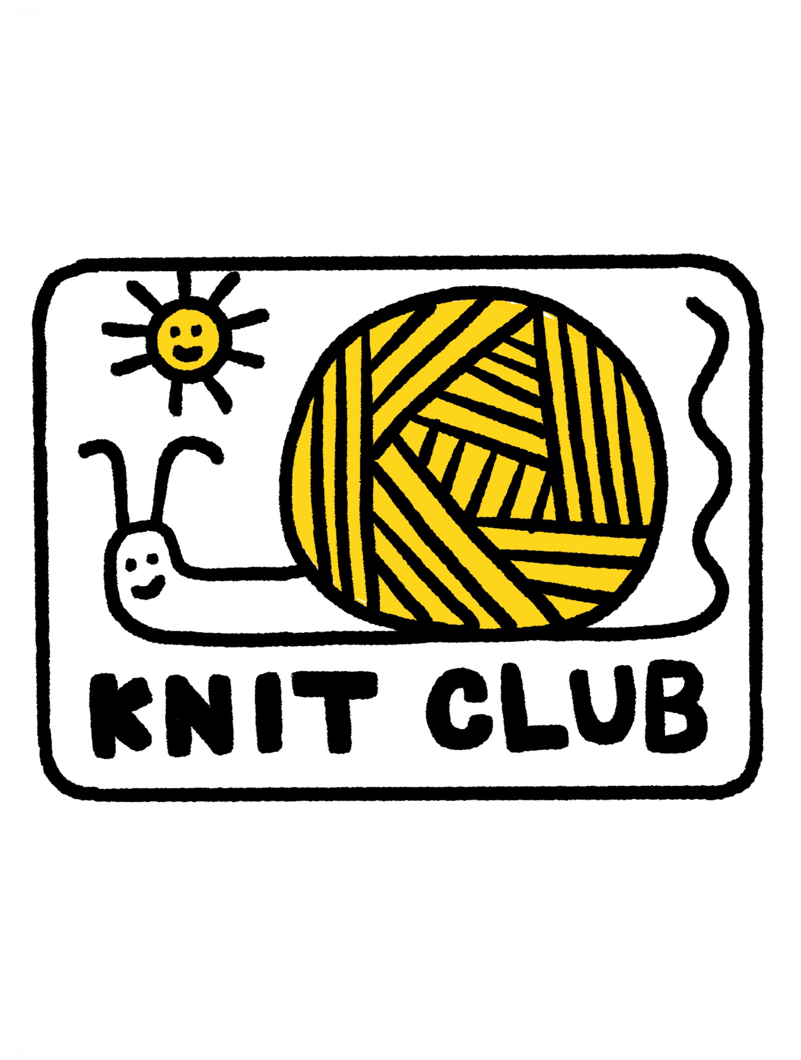 Support KNIT CLUB HQ with a Sticker!