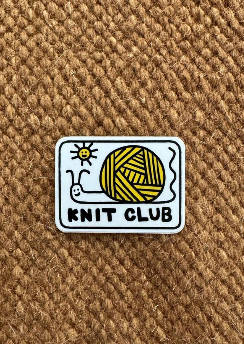 Support KNIT CLUB HQ with a Sticker!