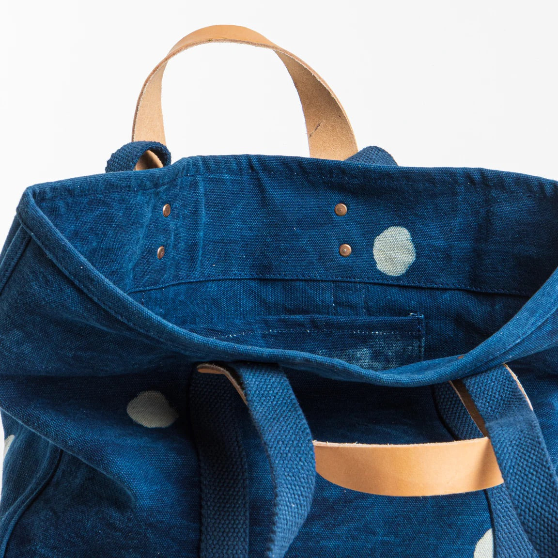 Small East West Tote- Indigo Moon