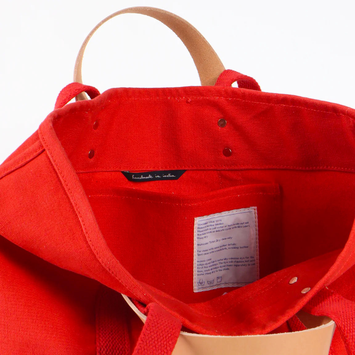 Small East West Tote - Persimmon