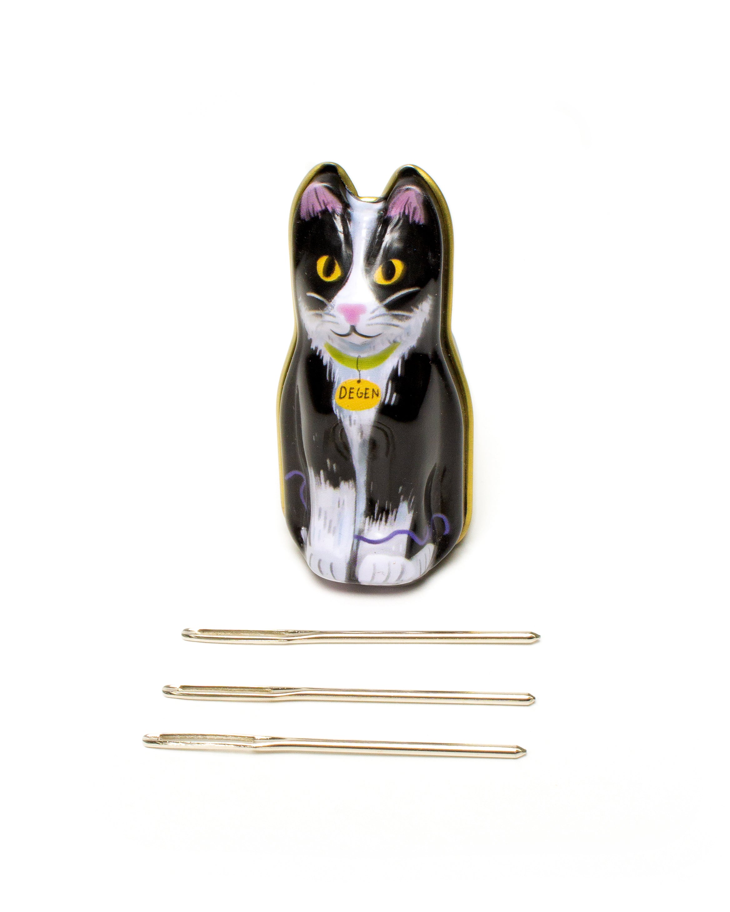 アンティーク雑貨 BLACK CATS U.S.A. TOUR 1982 Black Cat Tin - Tapestry Needles