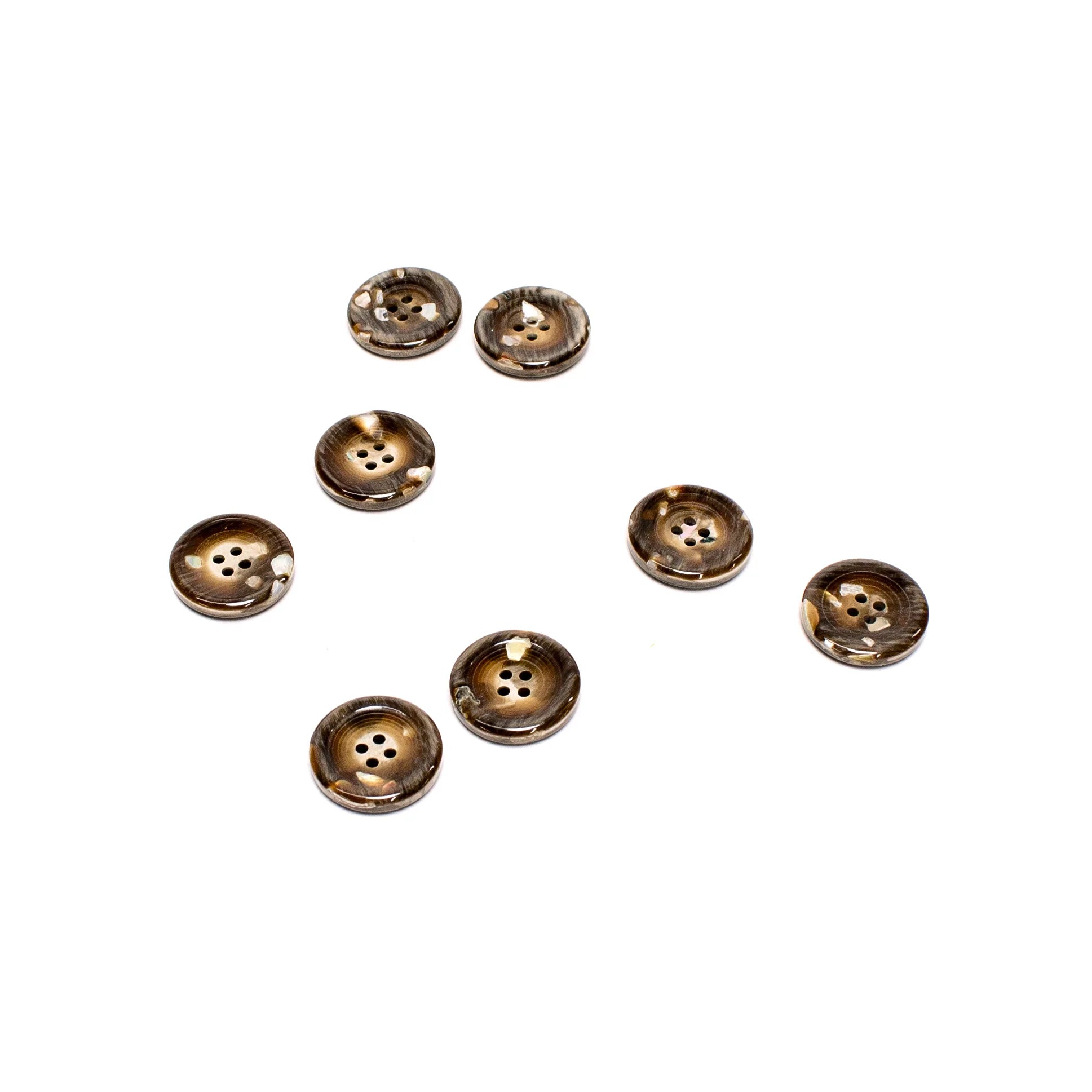 Recycled Mother of Pearl Buttons - Brown