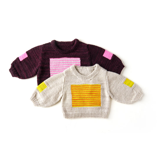 Baby City Block Sweater Pattern