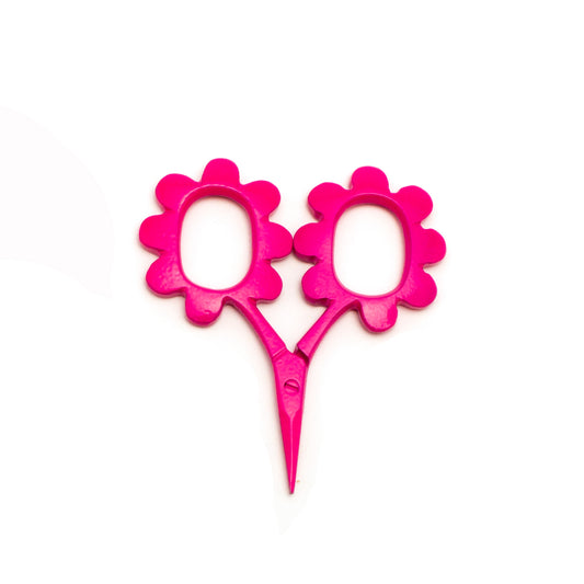 Pink Flower Power Mini Scissors