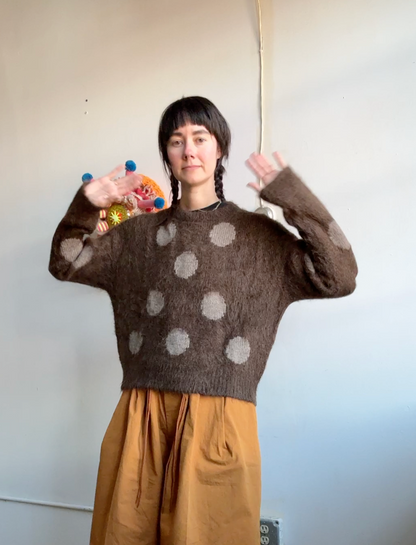 Walnut Dots Sweater