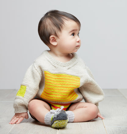 Baby City Block Sweater Pattern
