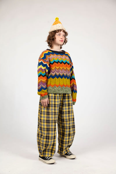 【BAON】[unisex] Mitoni Cat Brushed Over Ribbed Knit Sweatsh Yimoon Women's Kawaii Cat Cardigan Sweater Oversized V-Neck