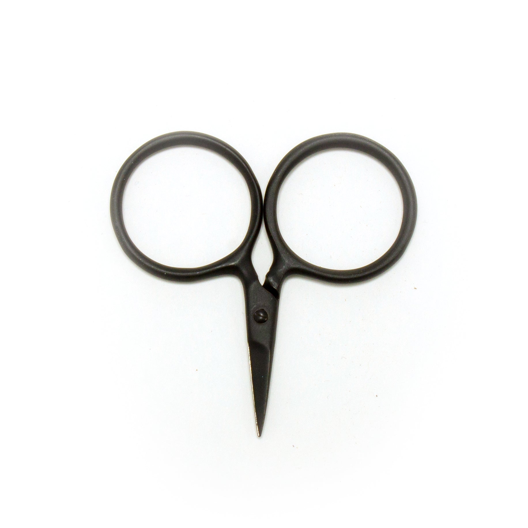 Matte Black Circle Mini Scissors