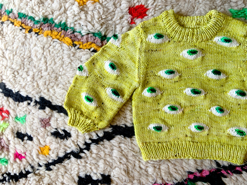 Baby Eyes Sweater + Vest Pattern – DEGEN