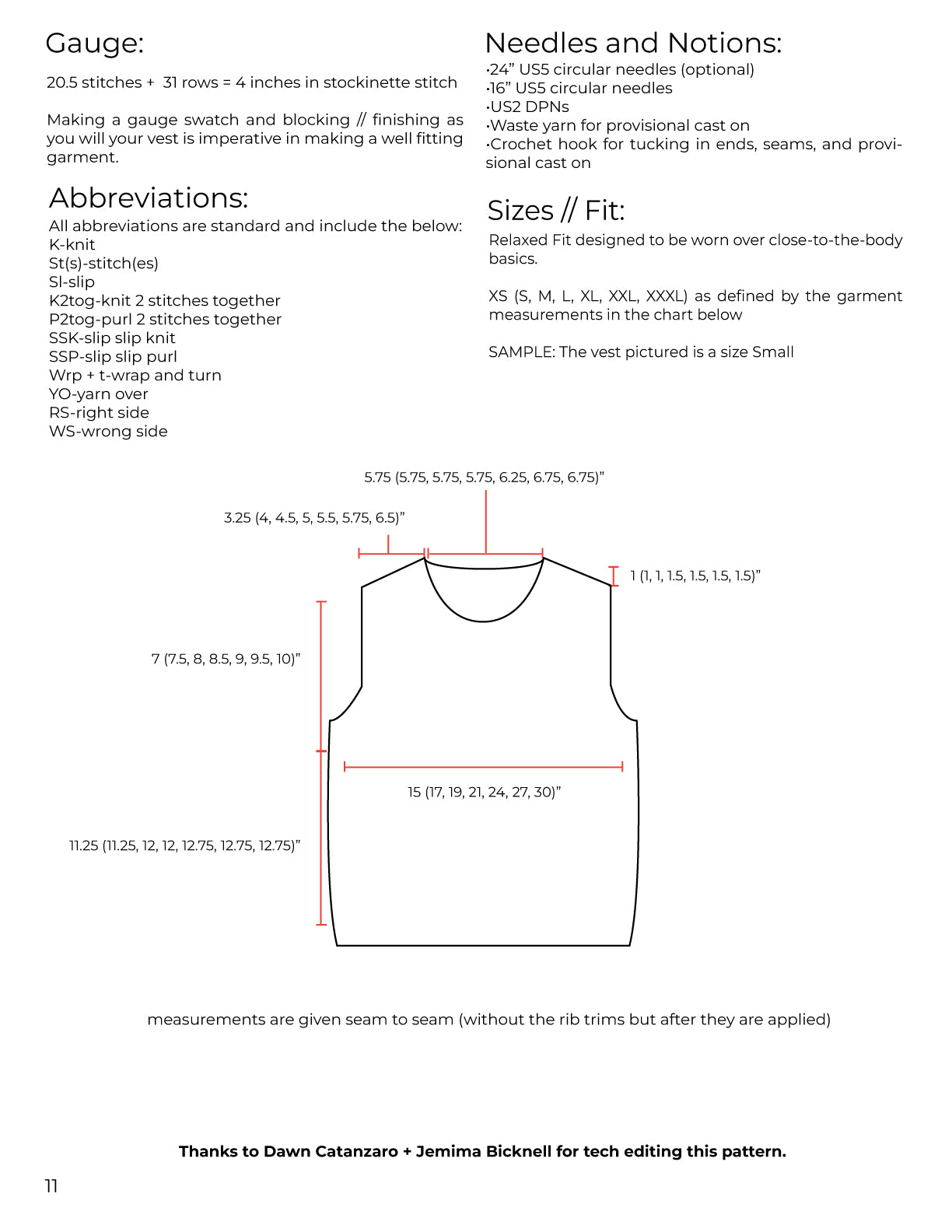 Holes Vest Pattern