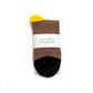 Chestnut Striped Rib Socks